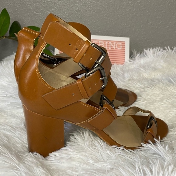 Zara basic brown strappy sandals size 8 - Picture 8 of 10